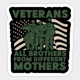 Veterans All Brothers Sticker